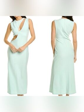 Atoir Mint Cutout Midi Dress